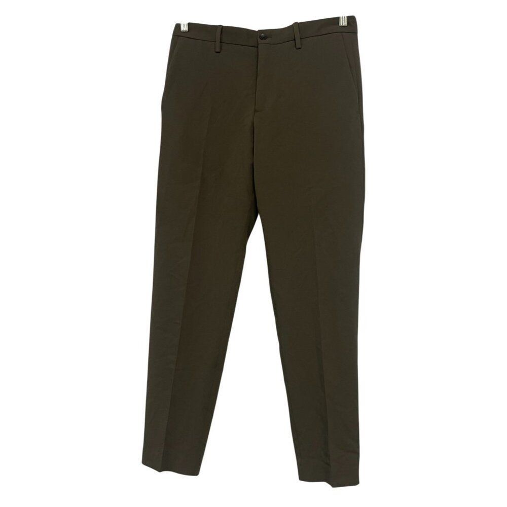 Zara Mens Pants EU 38 US 30 Olive Green Straight Leg Chino Preppy 1564/501 NWT